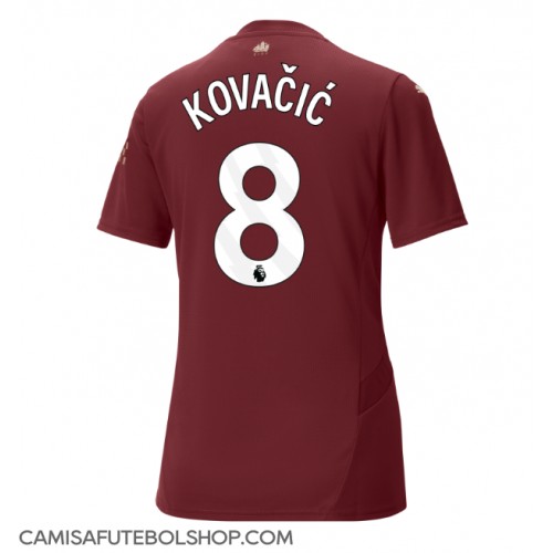 Camisa de time de futebol Manchester City Mateo Kovacic #8 Replicas 3º Equipamento Feminina 2024-25 Manga Curta